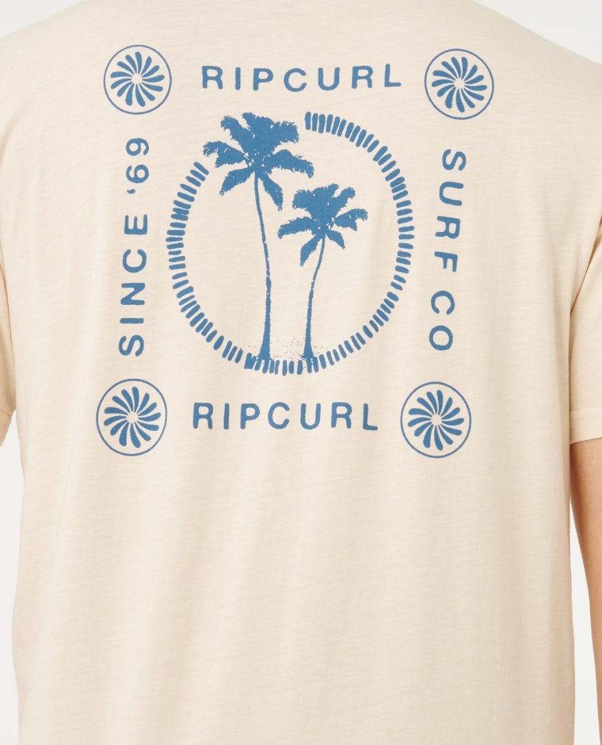 MOD CALI TWO PALMS TEE - vintage white