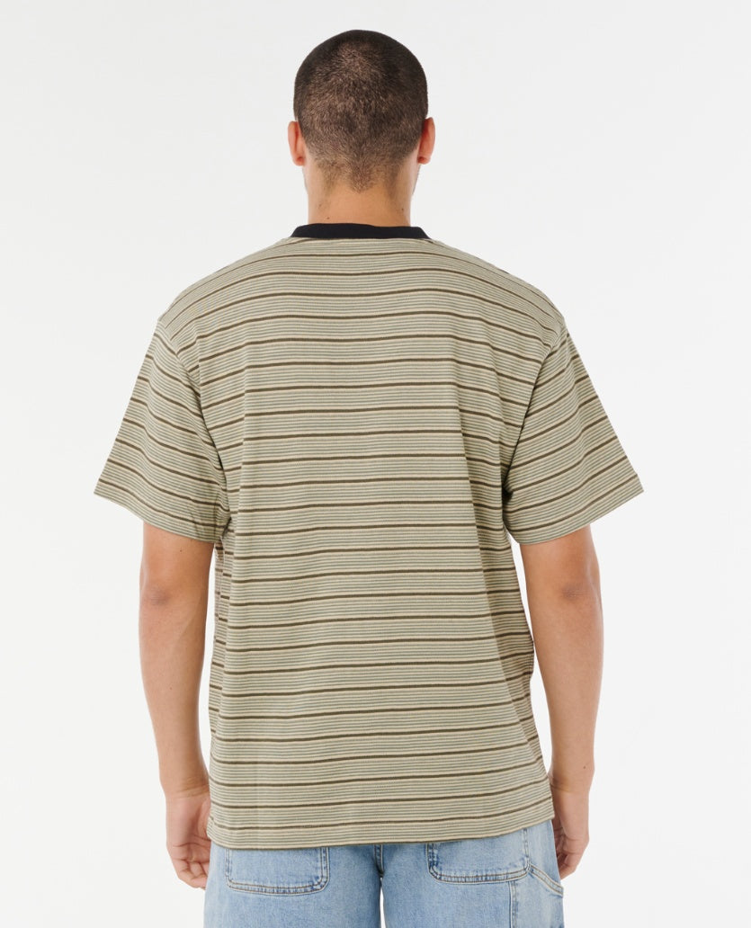 SEARCH STRIPE T - khaki sand