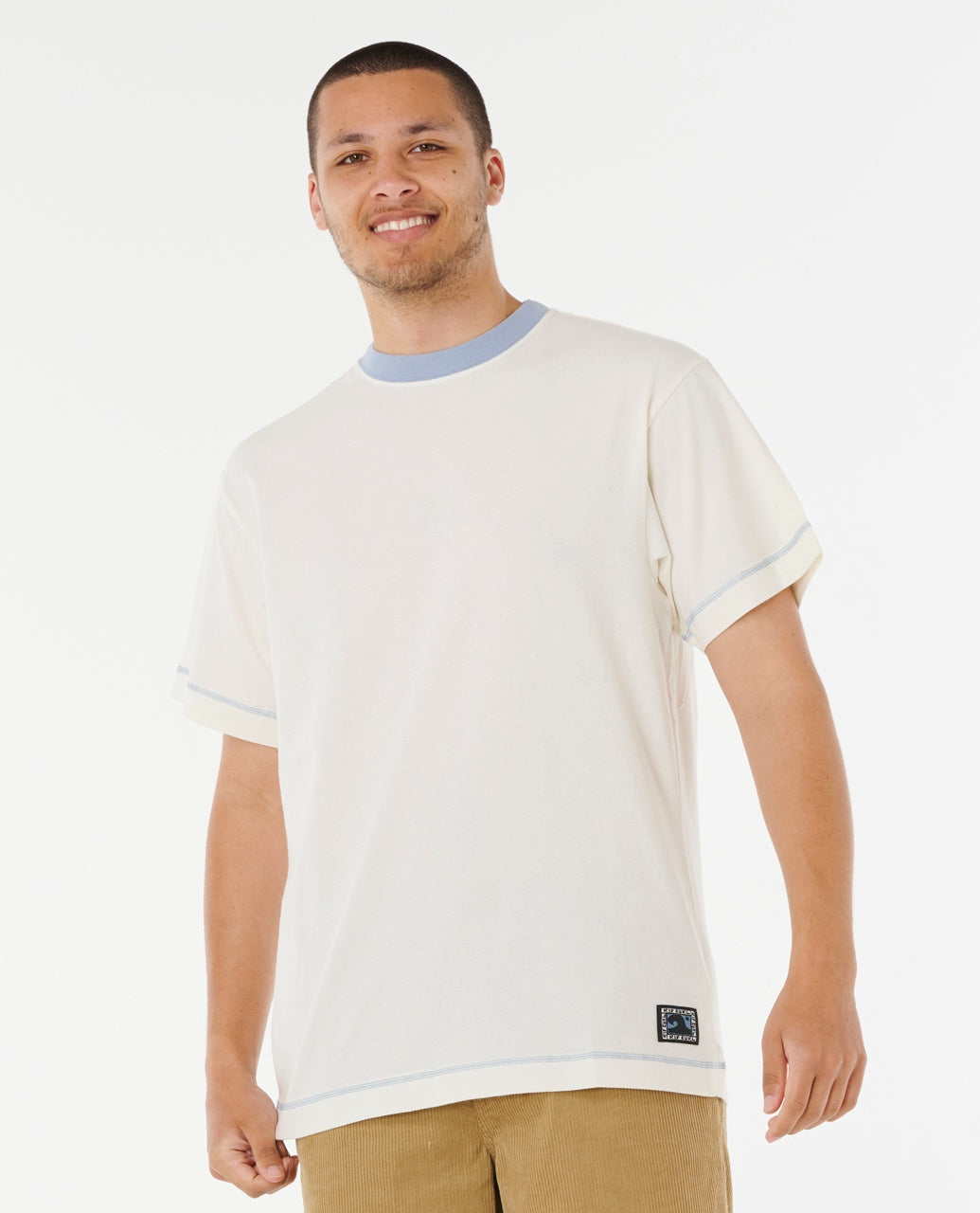 AOTS TY WILLIAMS RINGER TEE - bone