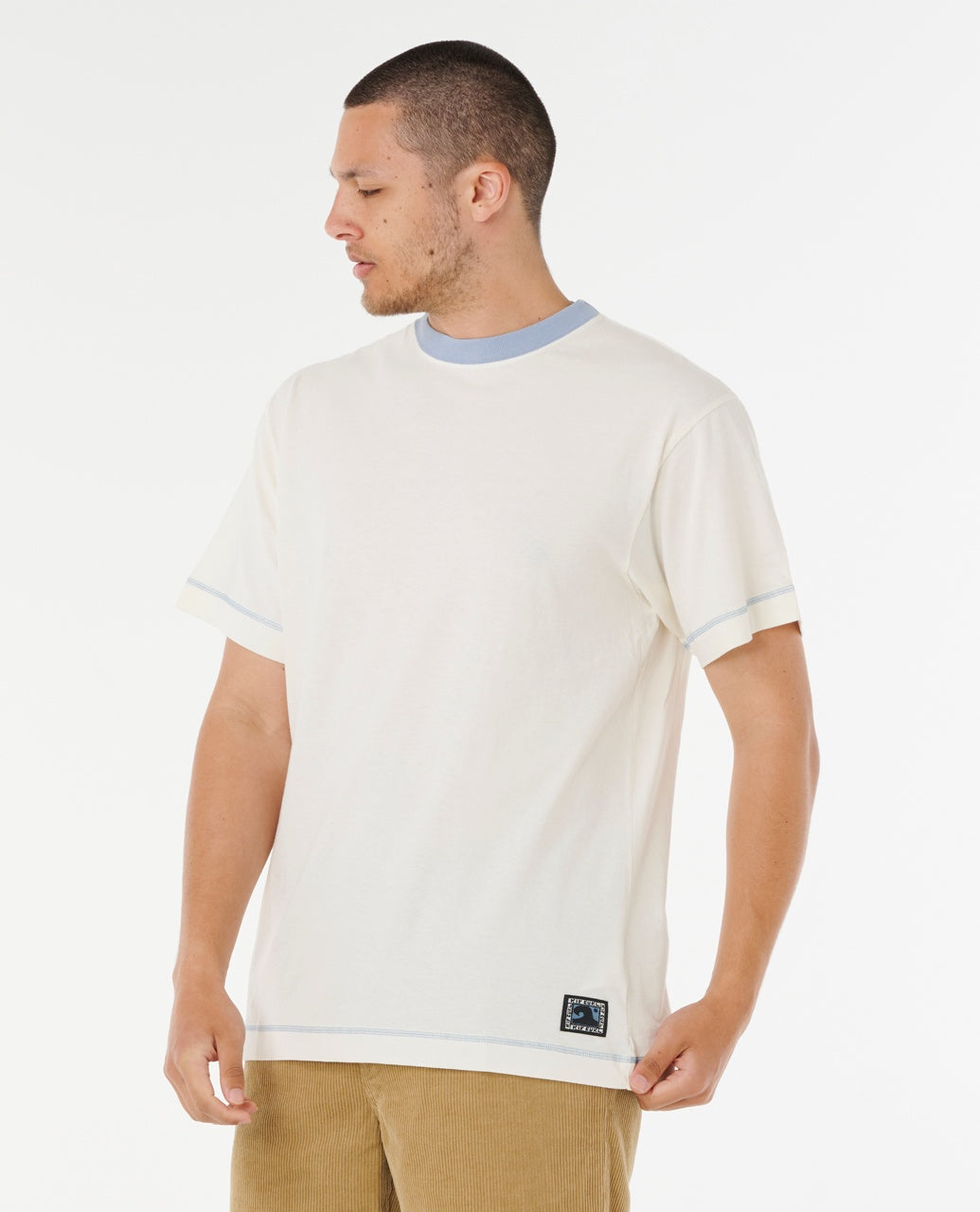 AOTS TY WILLIAMS RINGER TEE - bone