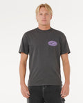 RAW ENERGY DE OVAL T - washed black