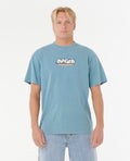 RAW ENERGY BUBBLE TEE - storm blue