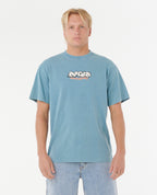 RAW ENERGY BUBBLE TEE - storm blue