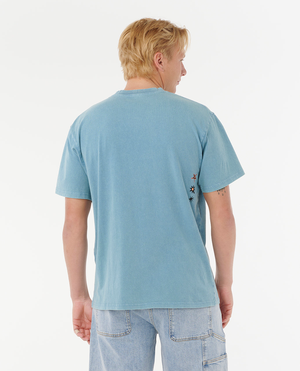 RAW ENERGY BUBBLE TEE - storm blue