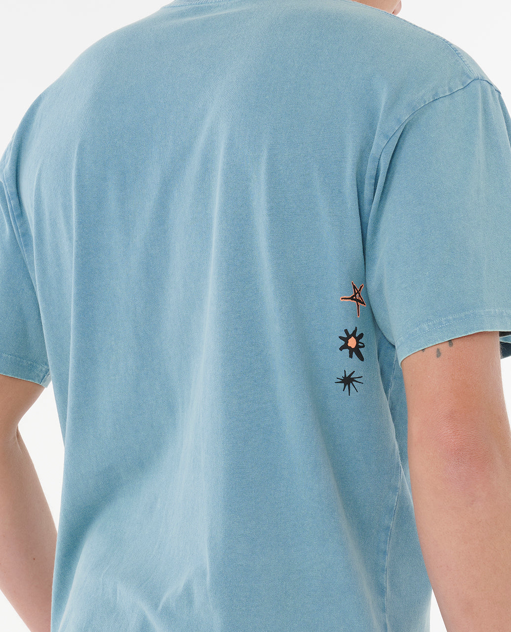 RAW ENERGY BUBBLE TEE - storm blue