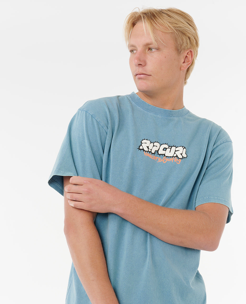 RAW ENERGY BUBBLE TEE - storm blue