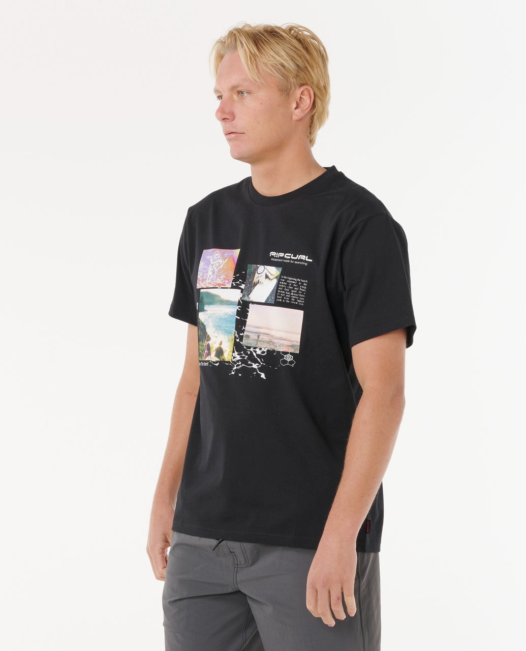 SEARCH EXCURSIONS TEE - black