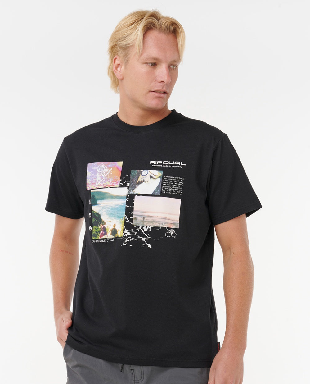 SEARCH EXCURSIONS TEE - black