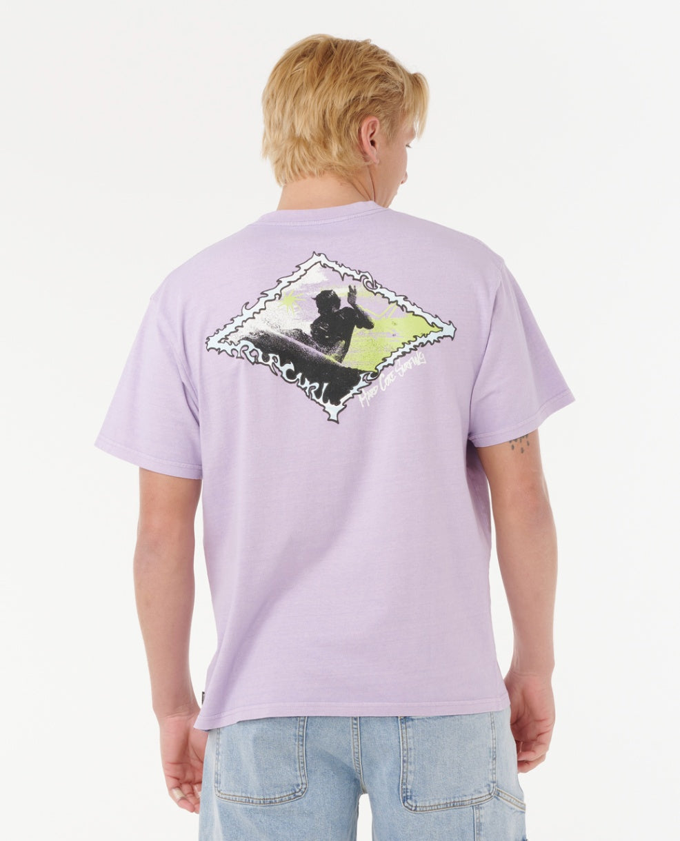 RAW ENERGY THRASH TEE - iced lavender