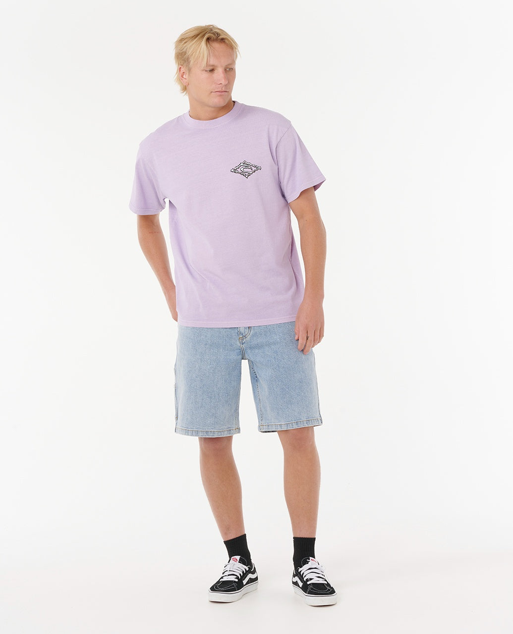 RAW ENERGY THRASH TEE - iced lavender