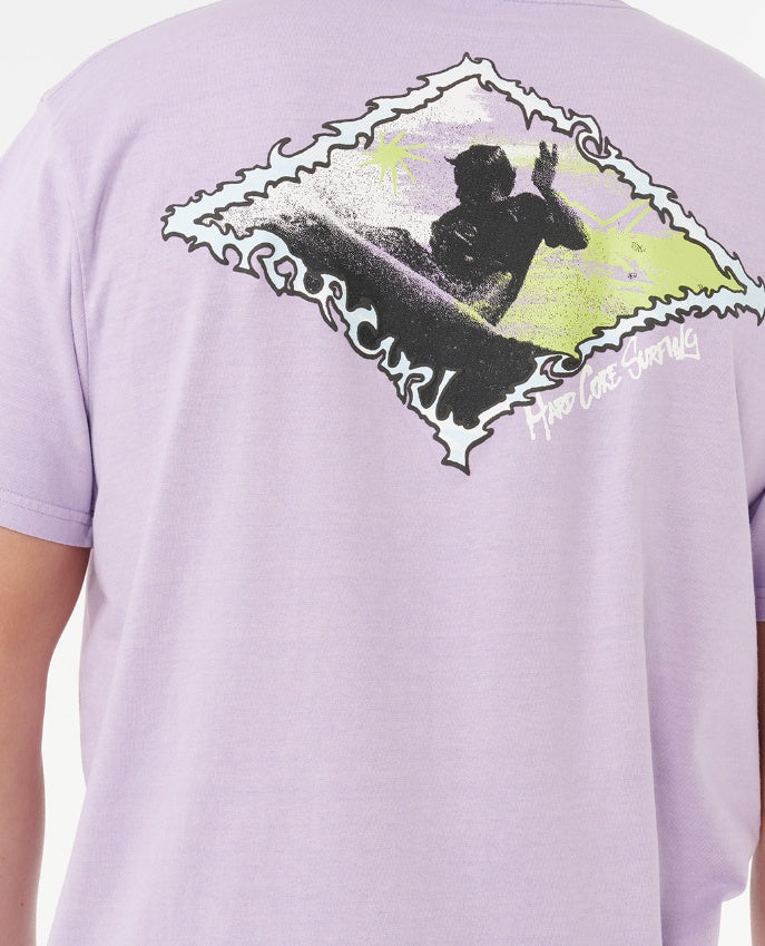 RAW ENERGY THRASH TEE - iced lavender