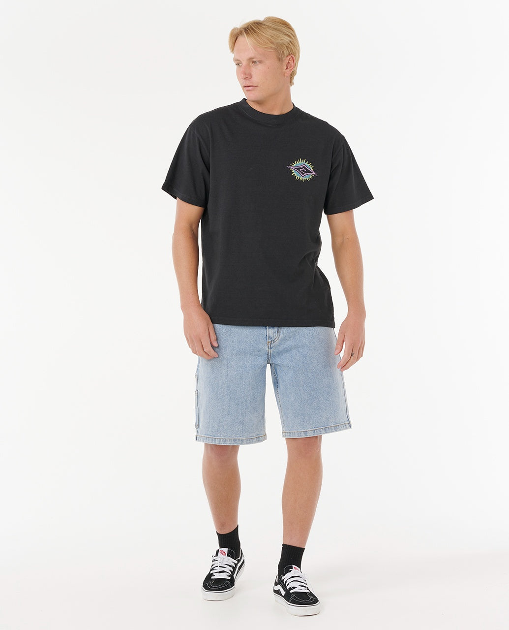 RAW BURST TEE - black