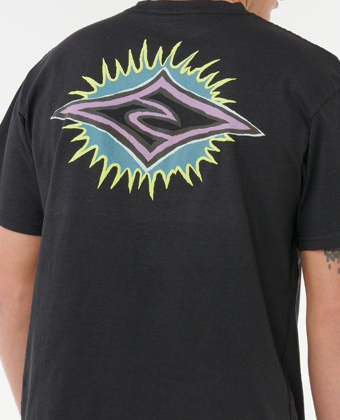RAW BURST TEE - black