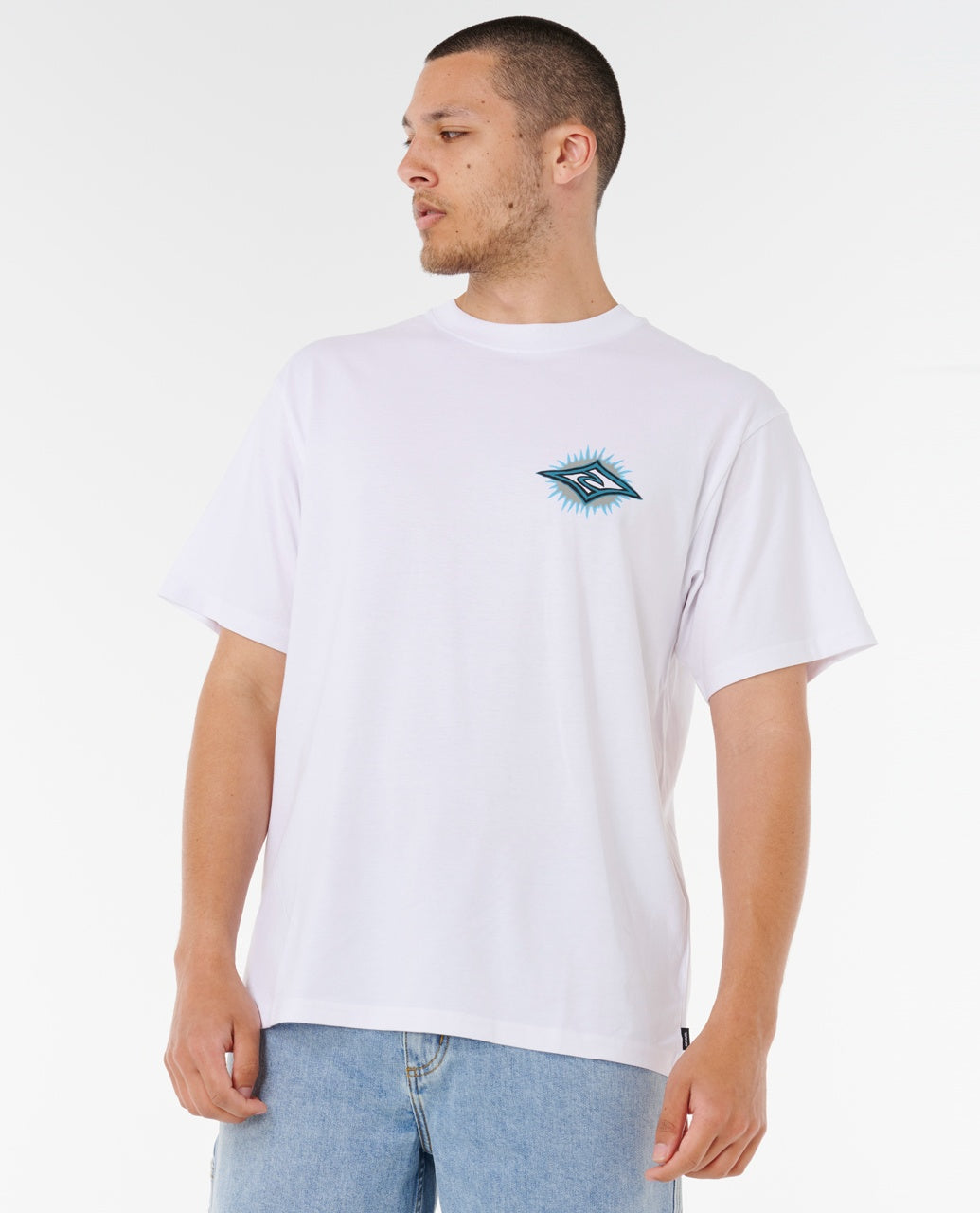 RAW BURST TEE - white