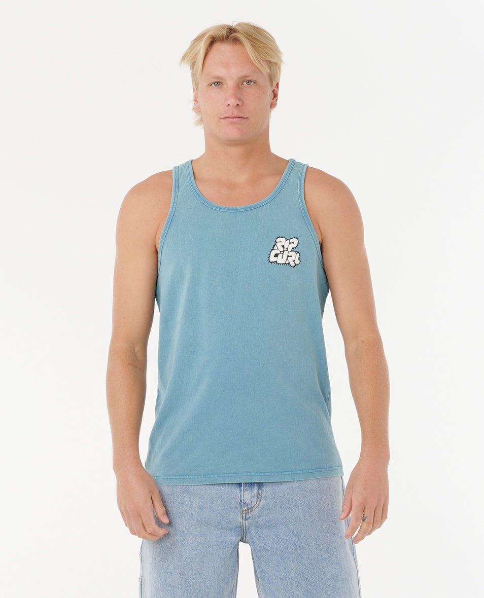 RAW ENERGY BUBBLE TANK - storm blue