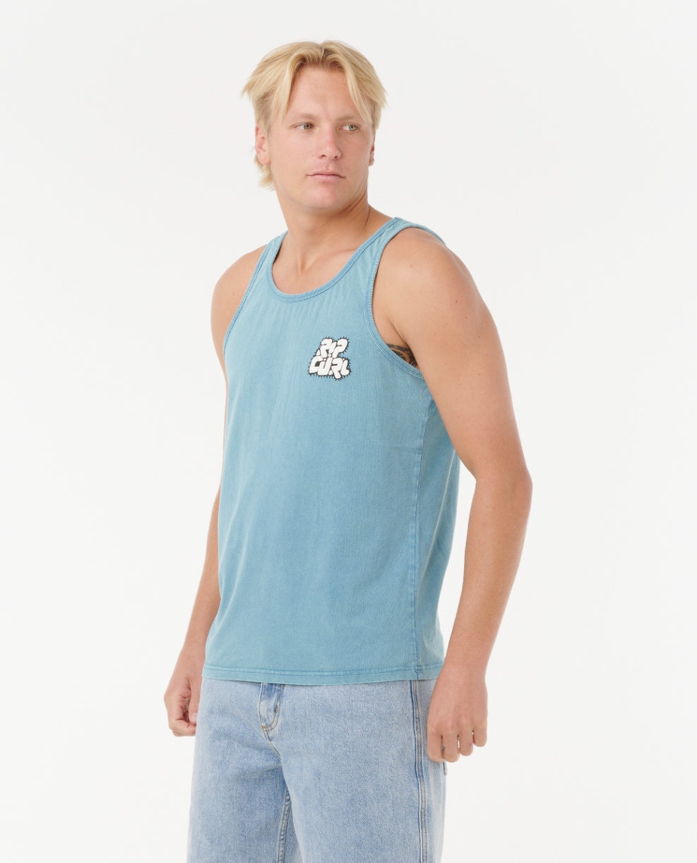 RAW ENERGY BUBBLE TANK - storm blue