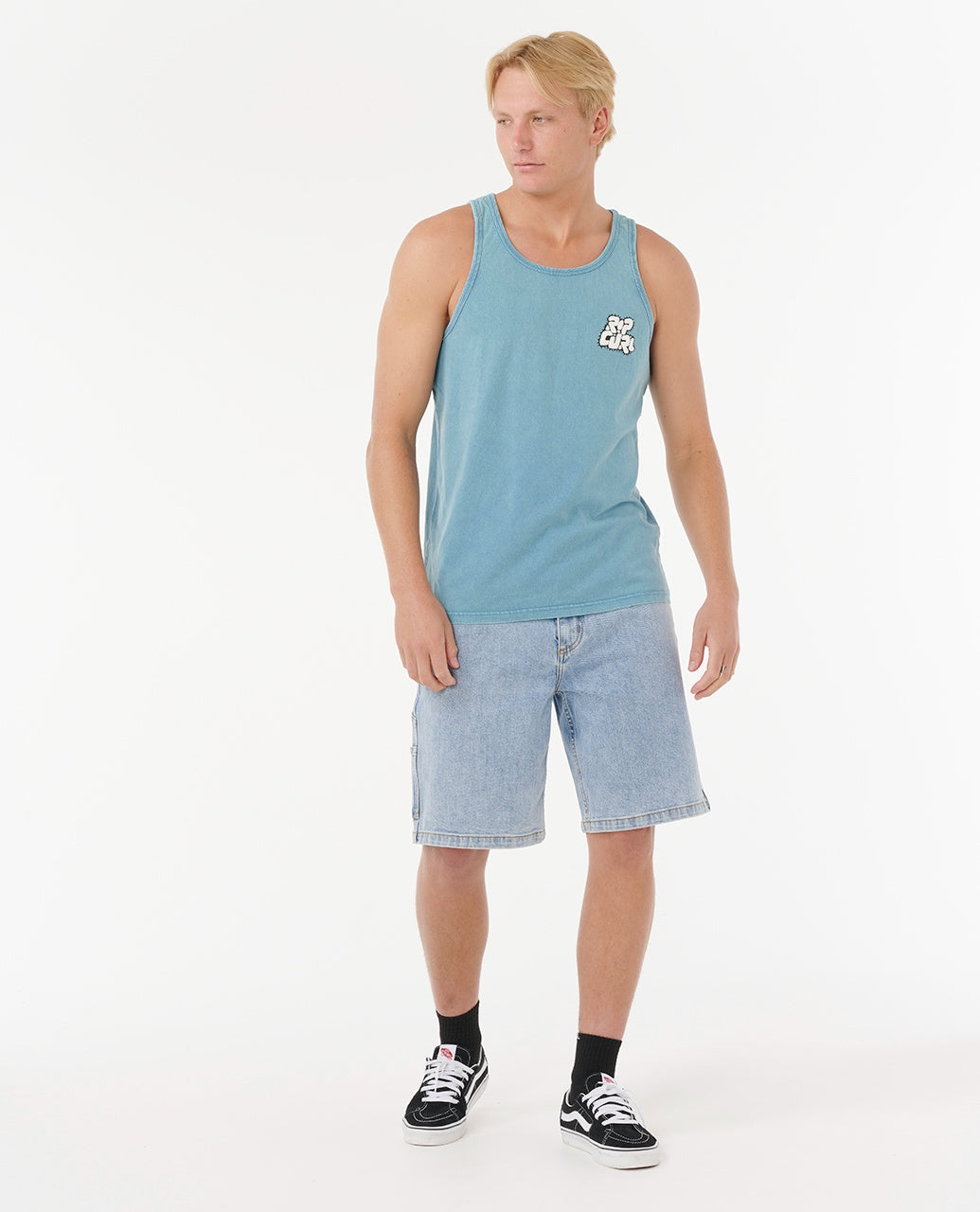 RAW ENERGY BUBBLE TANK - storm blue