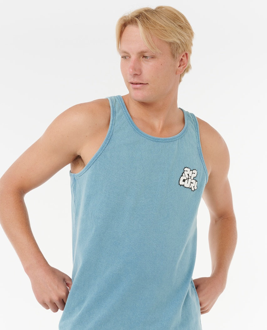 RAW ENERGY BUBBLE TANK - storm blue