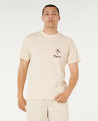 MOD CALI SUNSET TEE - vintage white