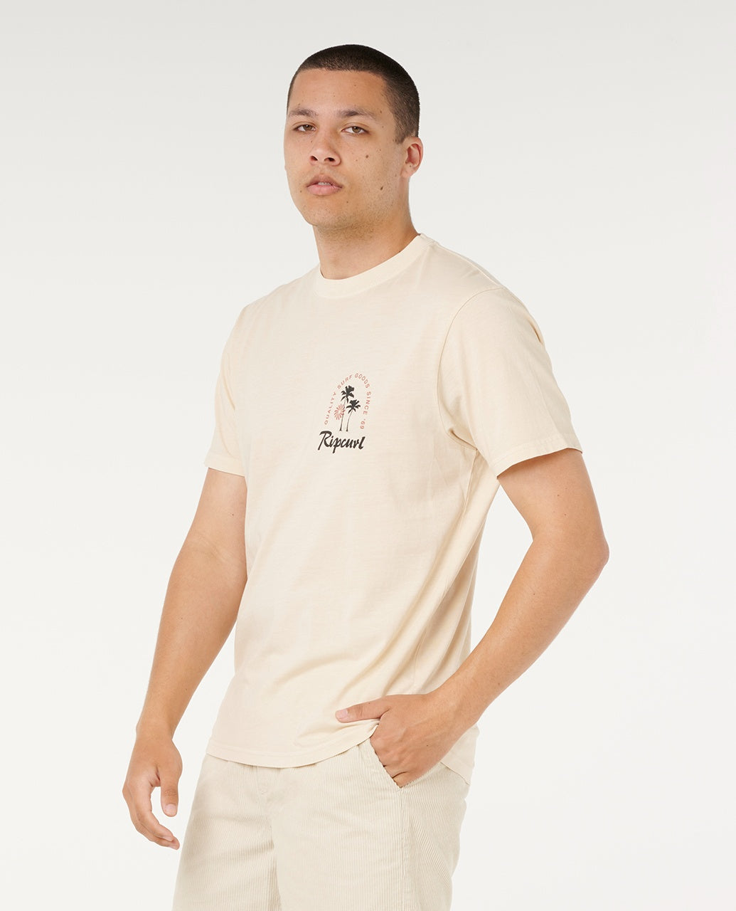 MOD CALI SUNSET TEE - vintage white