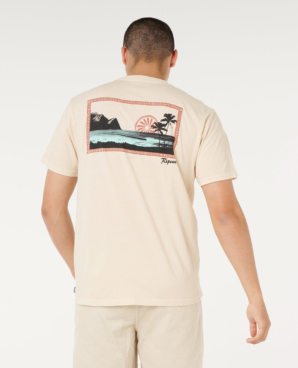 MOD CALI SUNSET TEE - vintage white