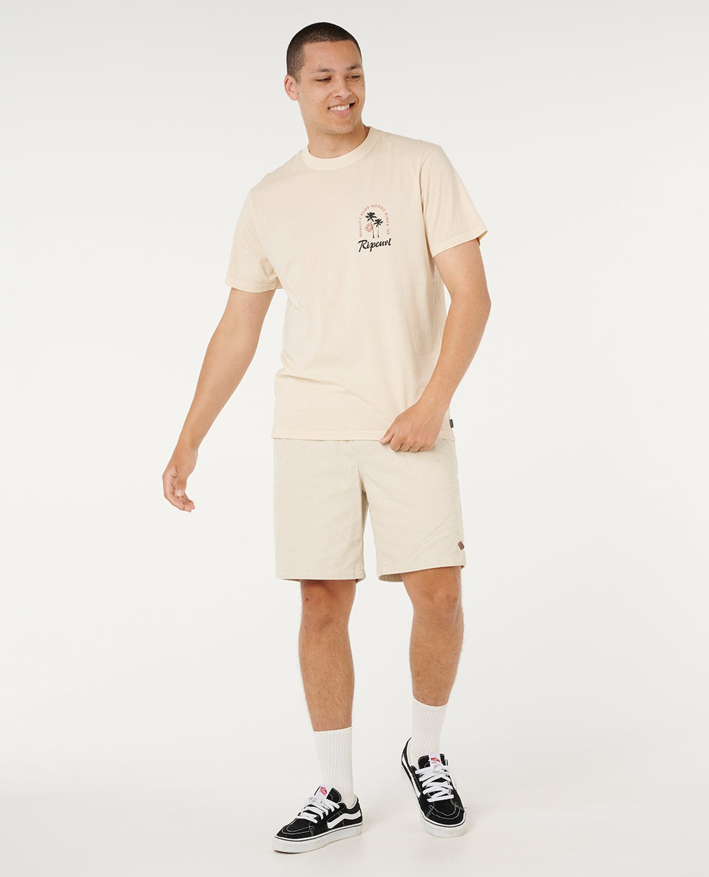 MOD CALI SUNSET TEE - vintage white