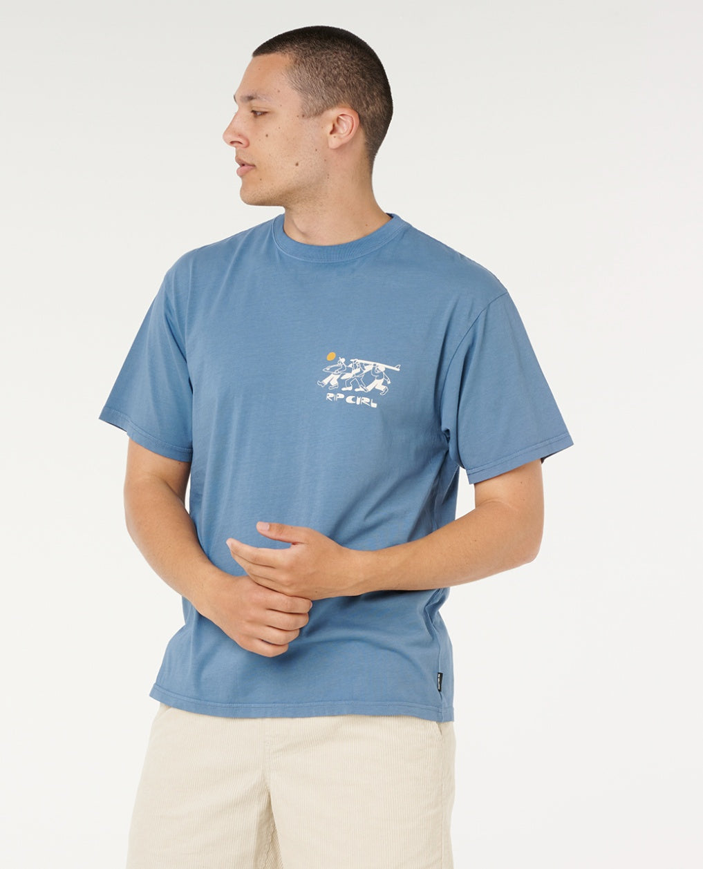 AOTS TY WILLIAMS DUDES TEE - bluefin