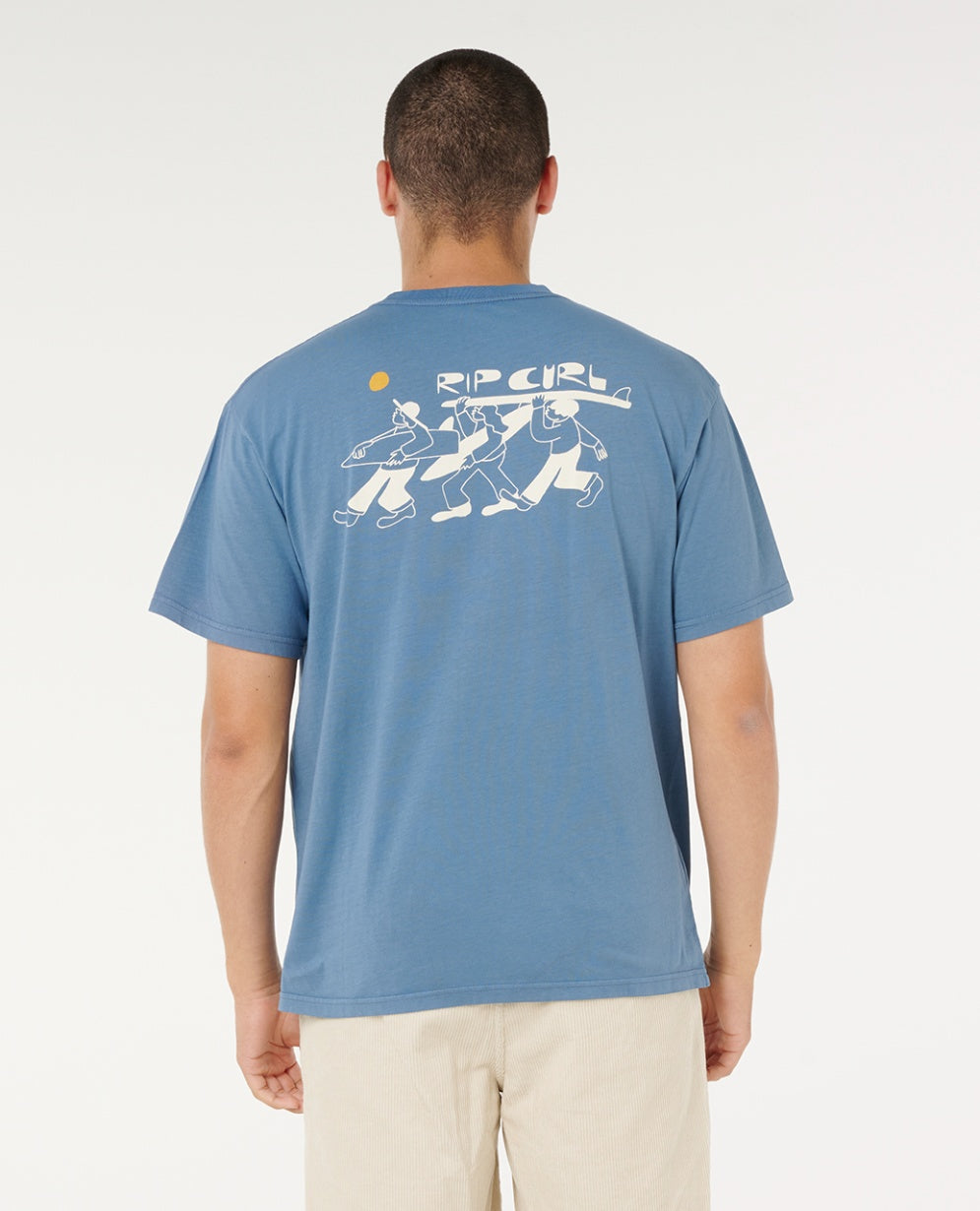 AOTS TY WILLIAMS DUDES TEE - bluefin