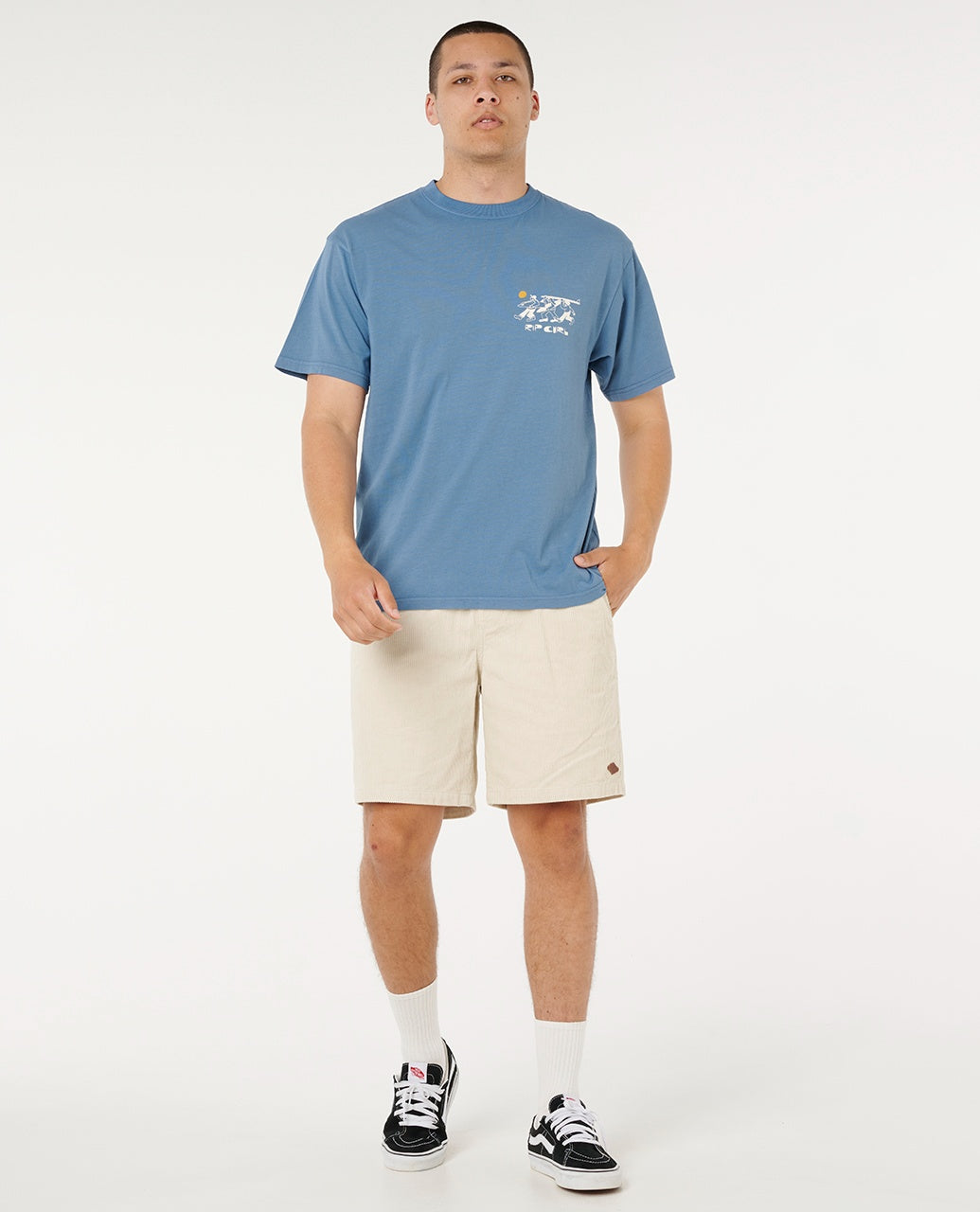 AOTS TY WILLIAMS DUDES TEE - bluefin