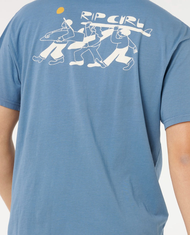 AOTS TY WILLIAMS DUDES TEE - bluefin