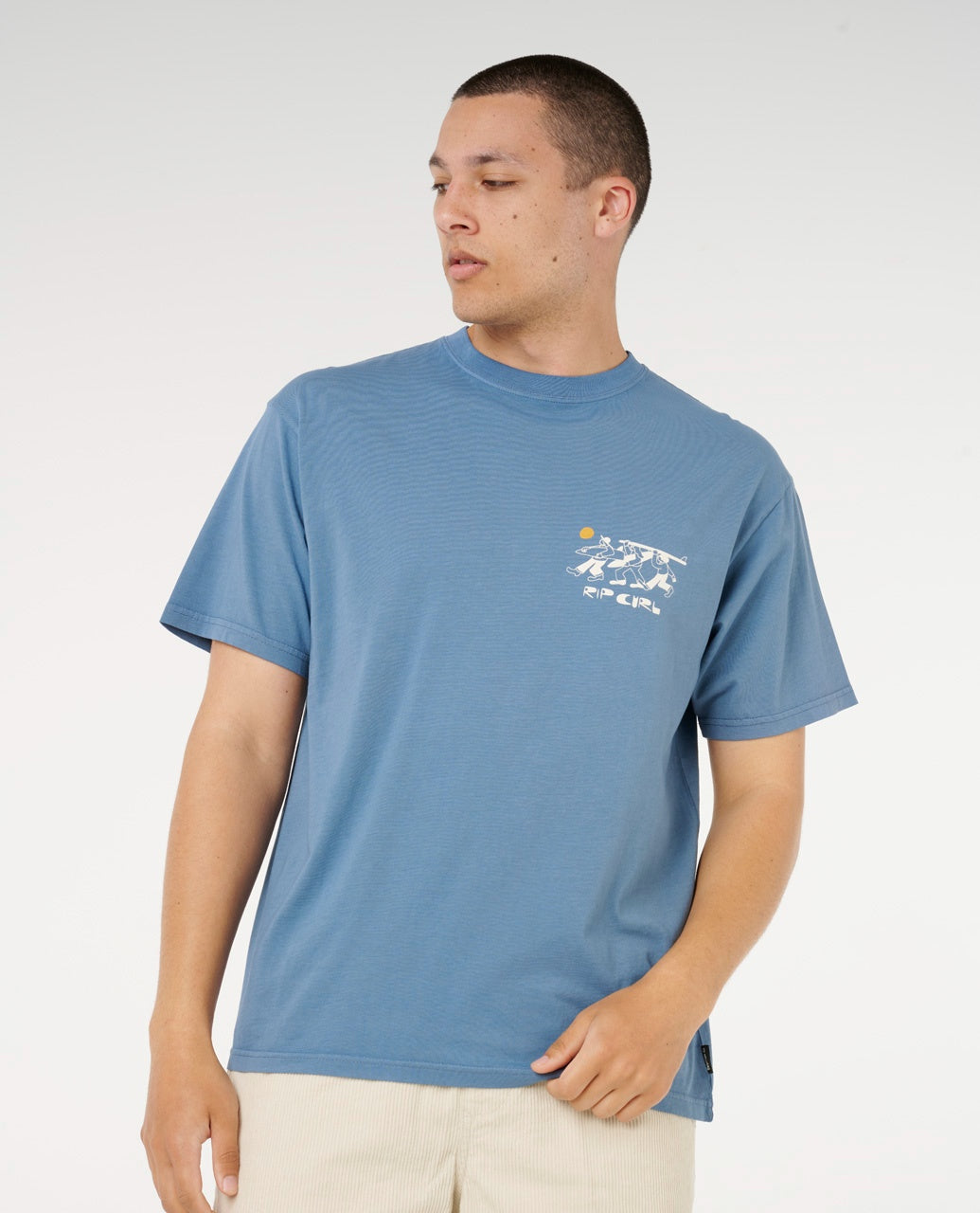 AOTS TY WILLIAMS DUDES TEE - bluefin