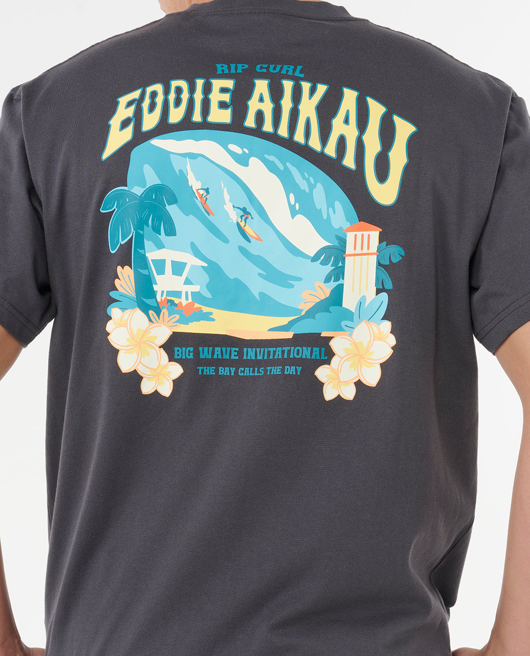 EWG THE BAY TEE - washed black