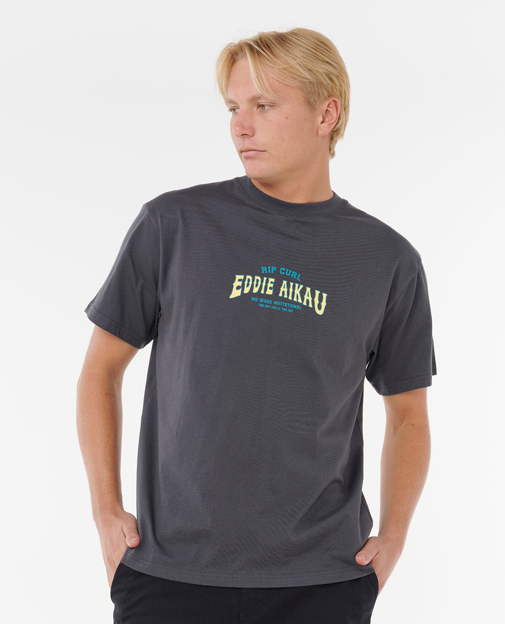 EWG THE BAY TEE - washed black