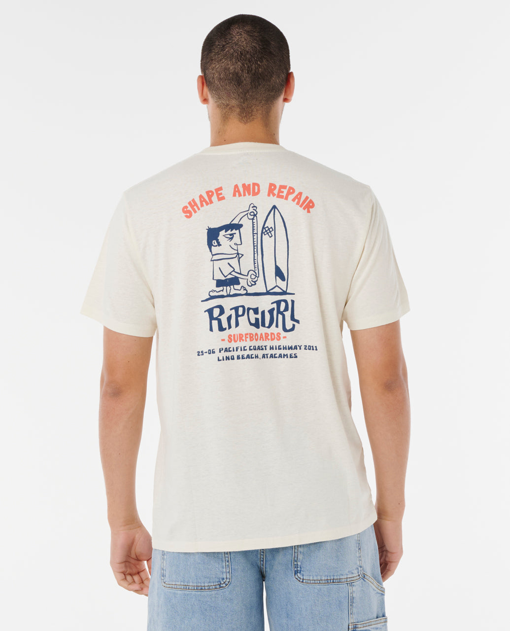 SHAPER ADDRESS TEE - bone