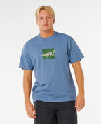 RIP SCRIPT ICON TEE - bluefin