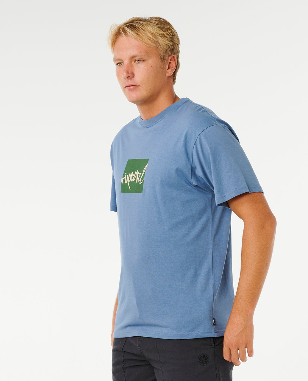 RIP SCRIPT ICON TEE - bluefin