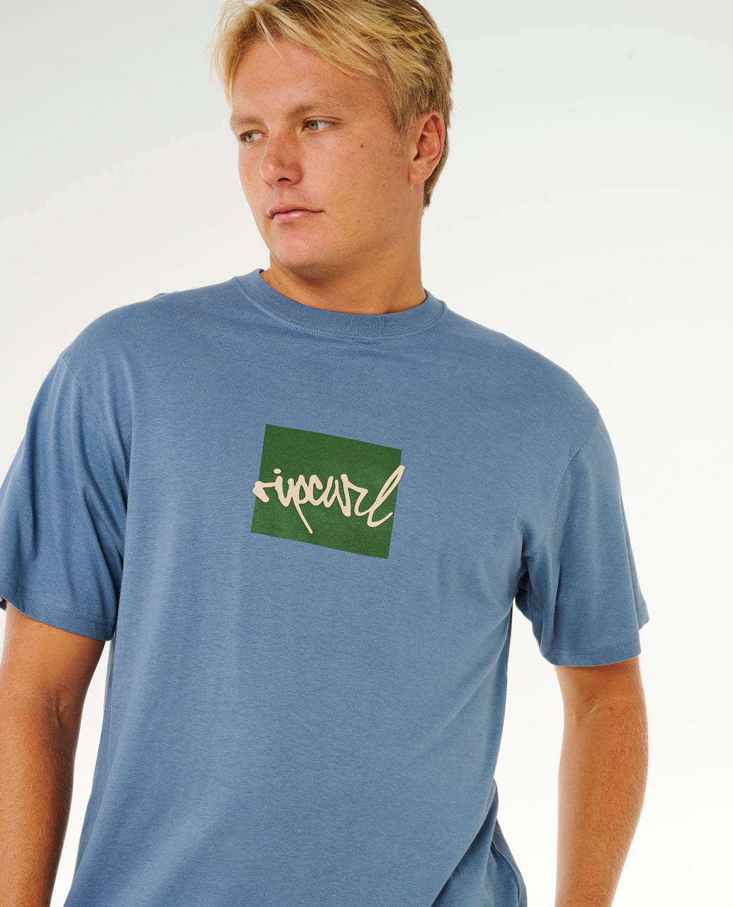 RIP SCRIPT ICON TEE - bluefin