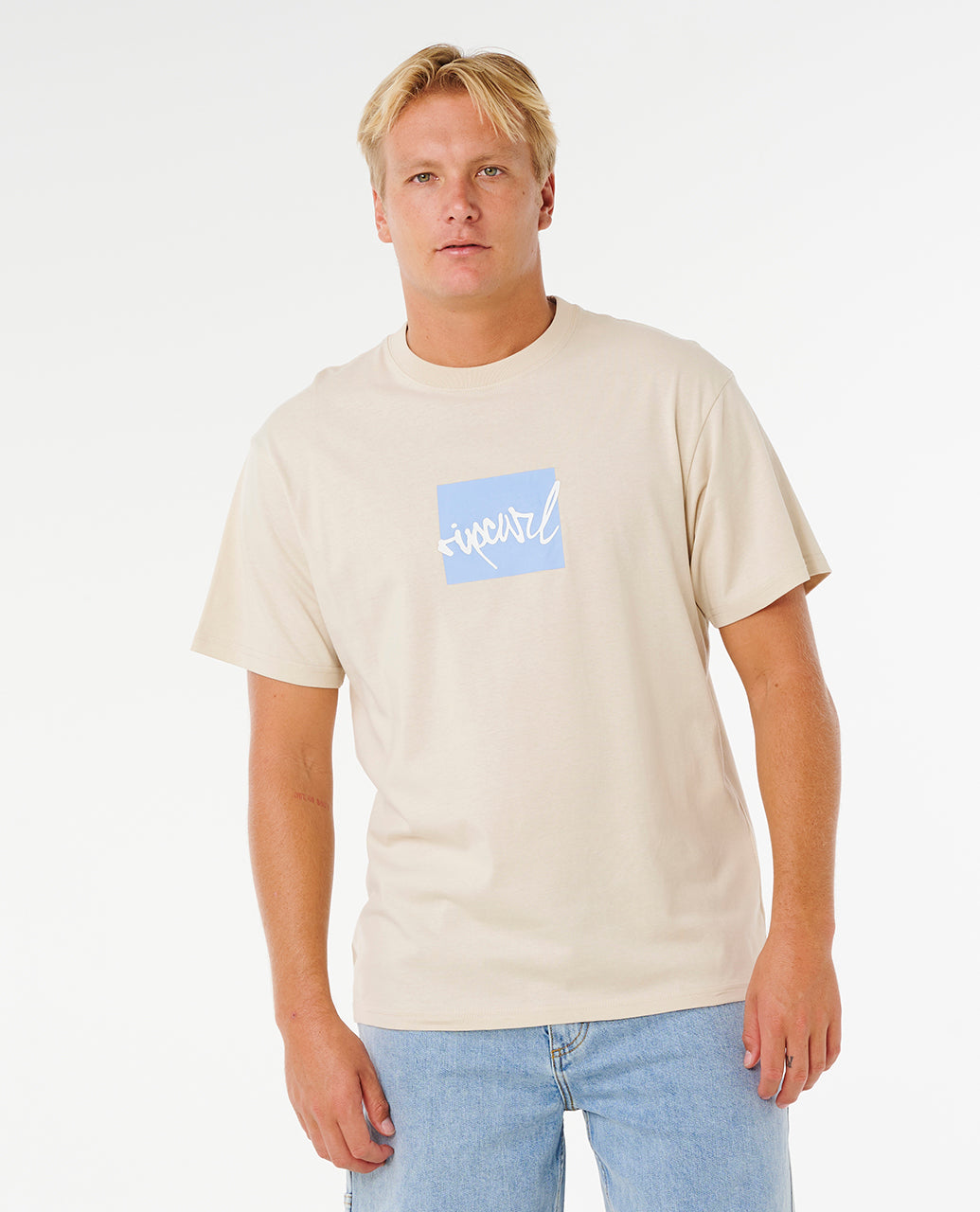 RIP SCRIPT ICON TEE - vintage white