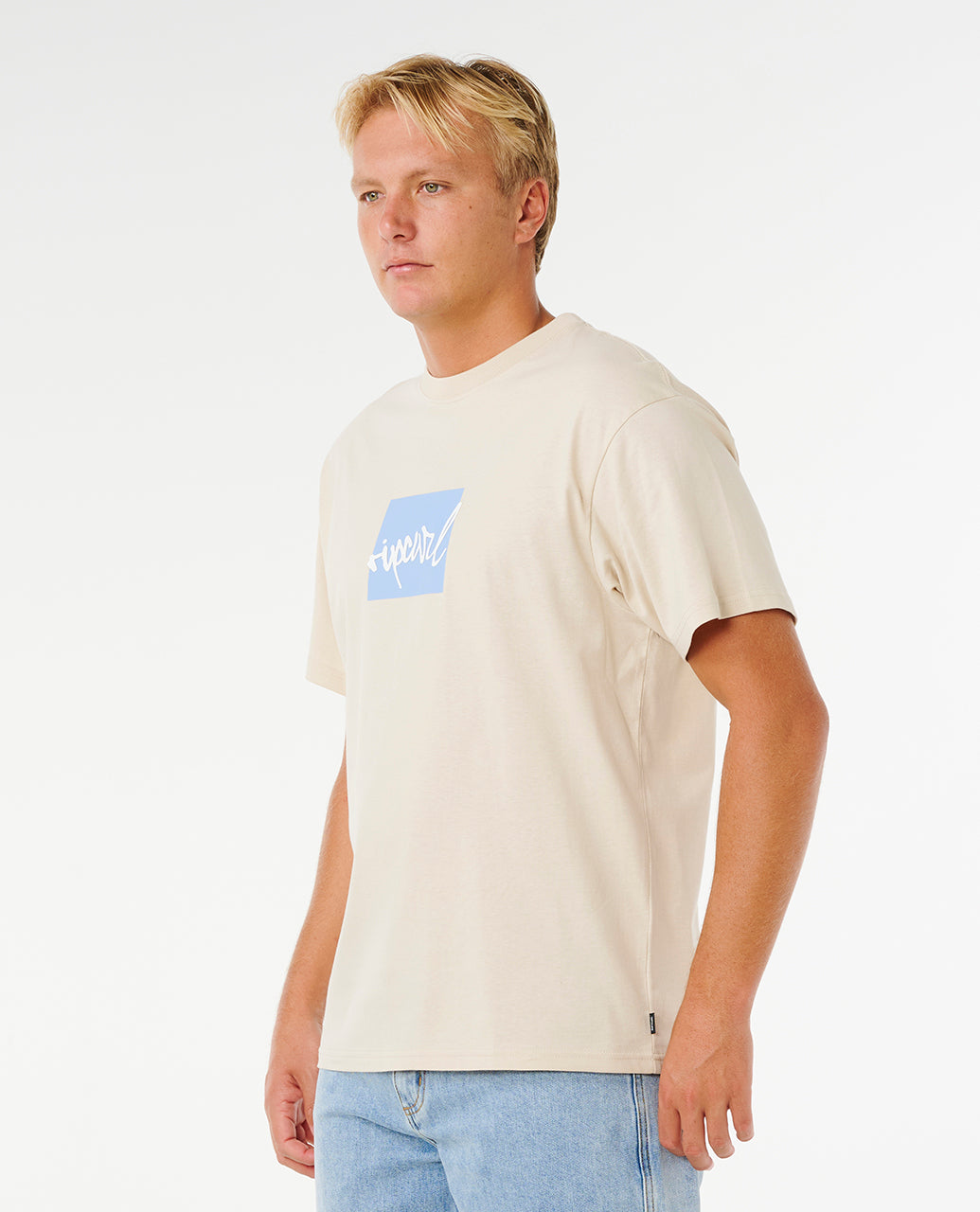 RIP SCRIPT ICON TEE - vintage white