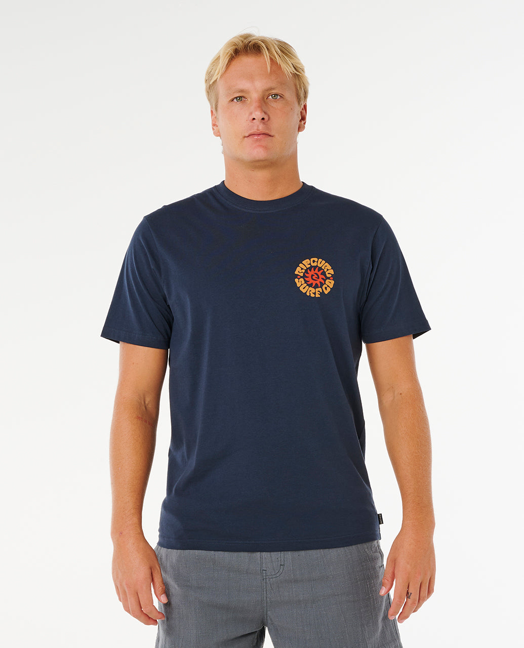 PACIFIC RINSE CIRCLE TEE - dark navy
