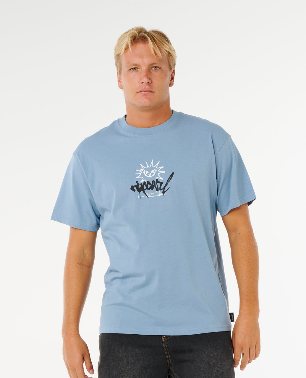 INNER VISIONS ROTTN SUN T - faded denim