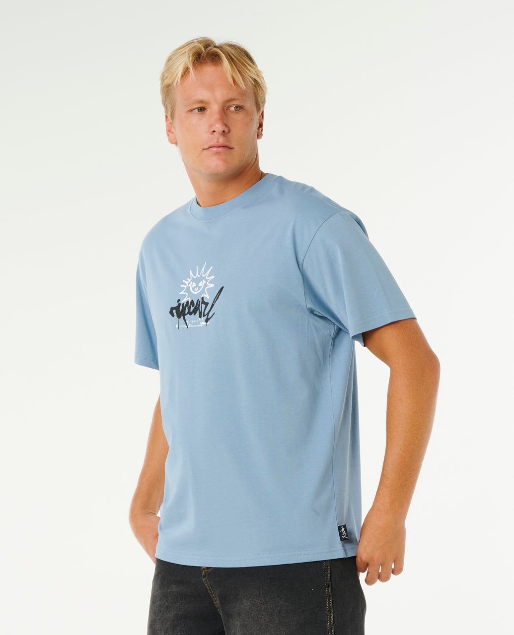 INNER VISIONS ROTTN SUN T - faded denim