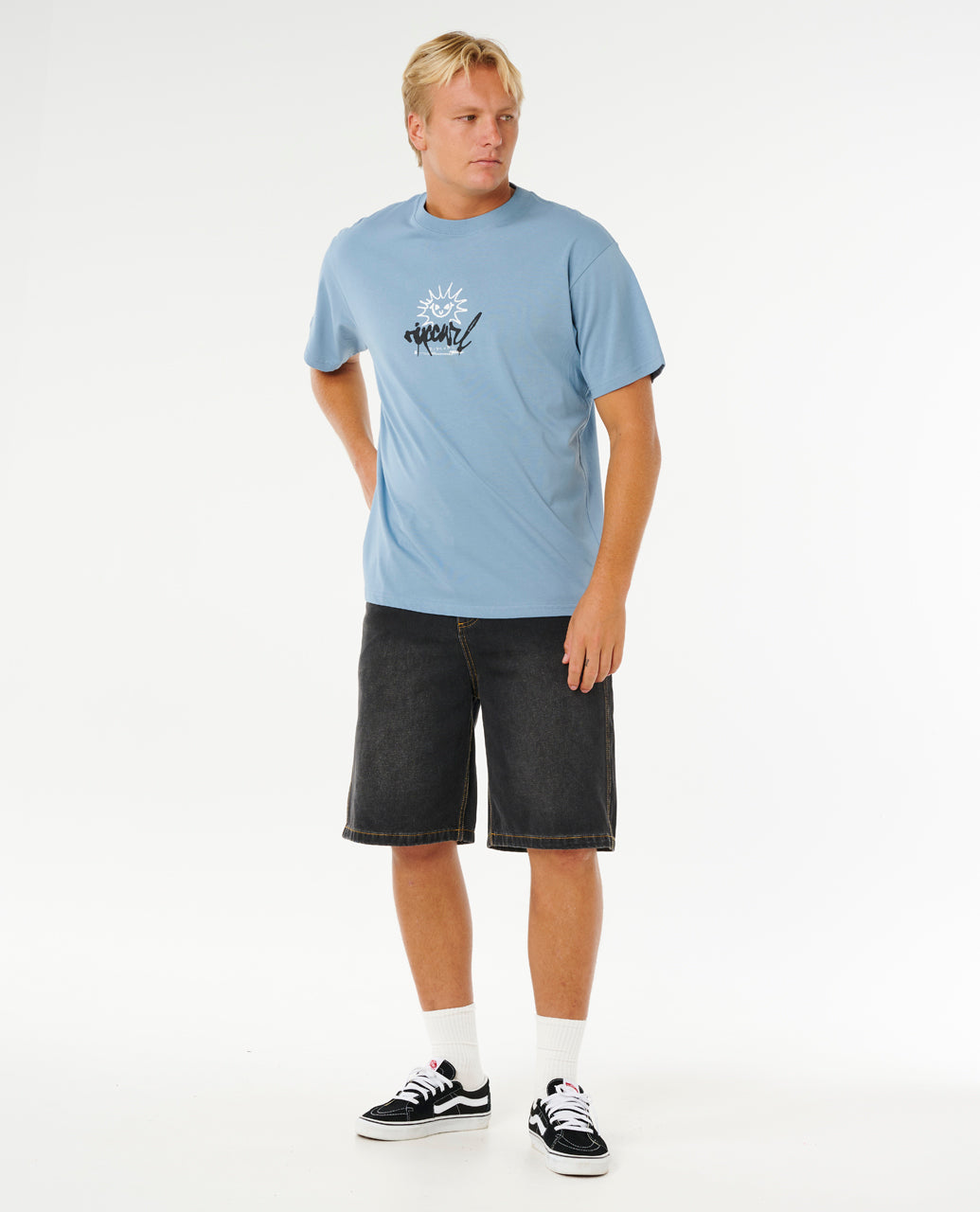 INNER VISIONS ROTTN SUN T - faded denim