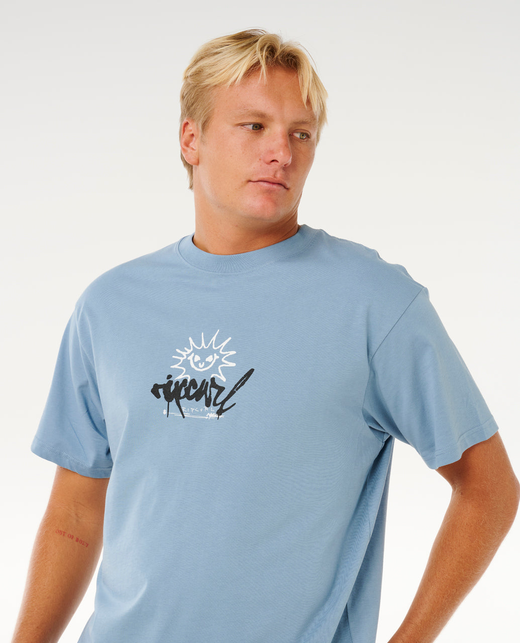 INNER VISIONS ROTTN SUN T - faded denim
