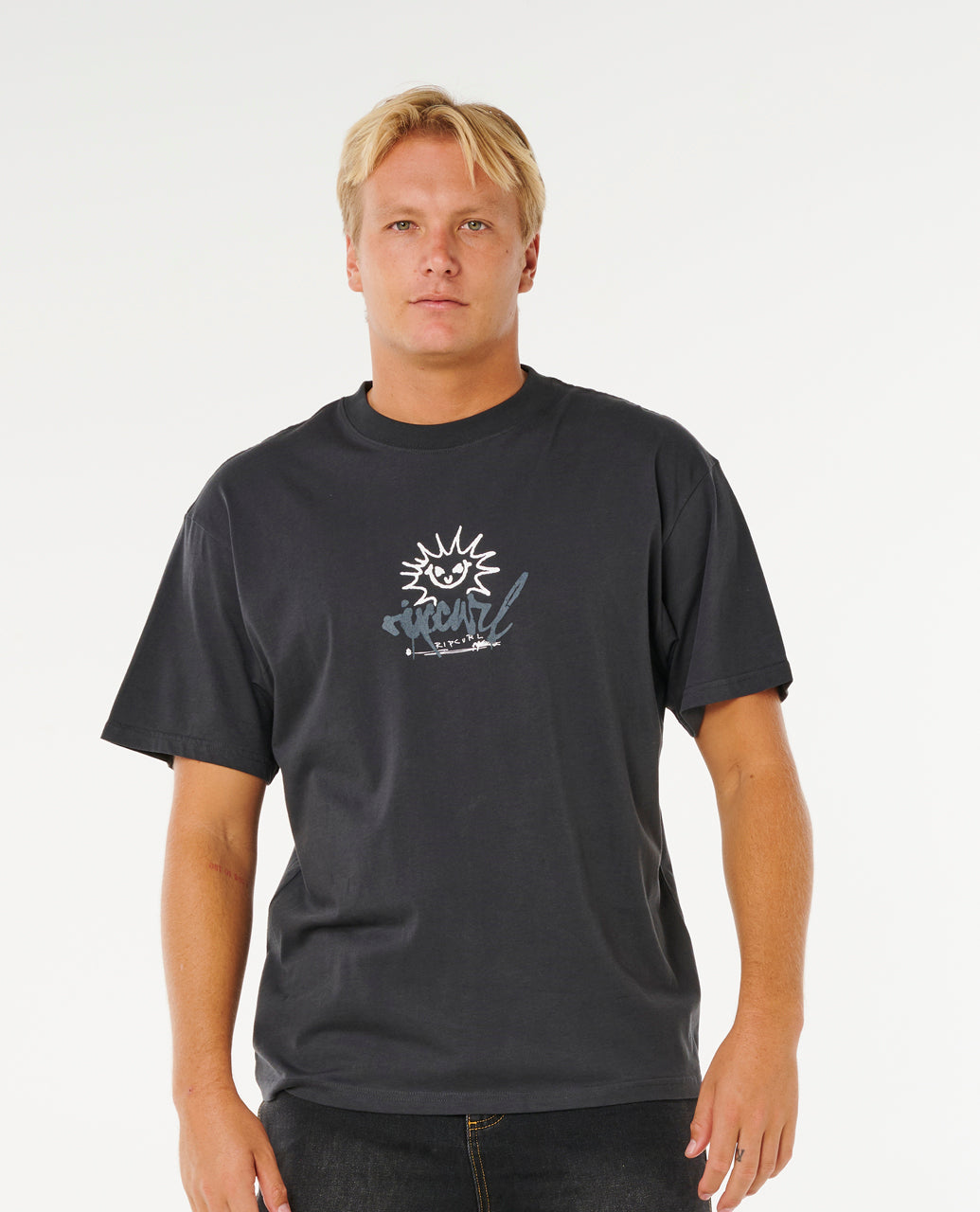 INNER VISIONS ROTTN SUN T - washed black