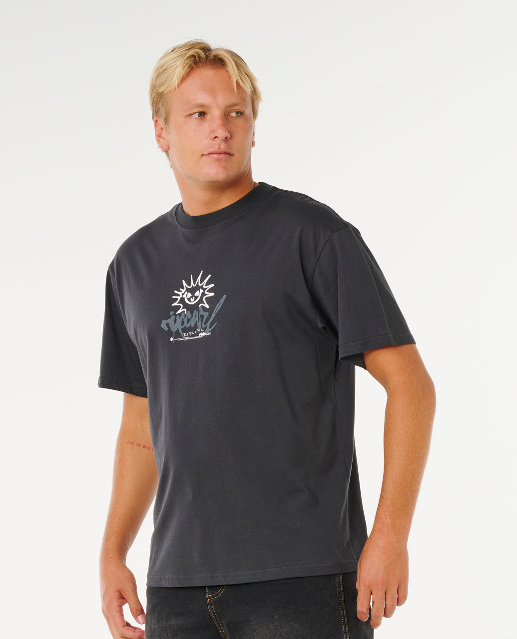 INNER VISIONS ROTTN SUN T - washed black