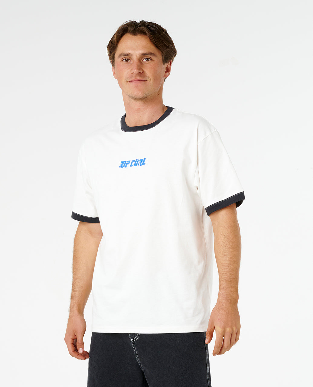LIQUID TRIPS RINGER TEE - bone