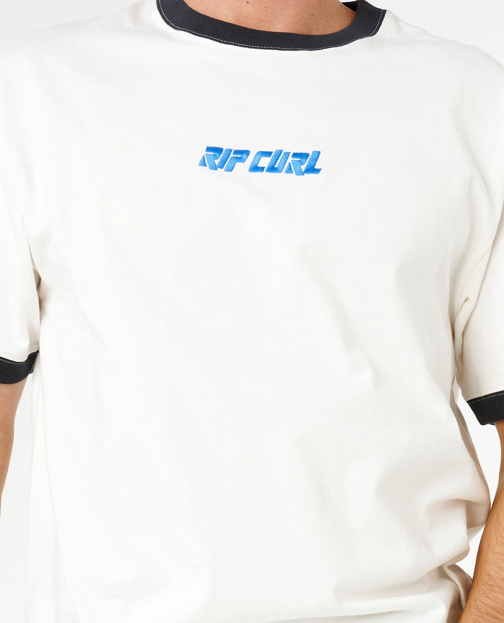 LIQUID TRIPS RINGER TEE - bone