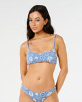 CATALINA WAVES BRALETTE - vintage blue