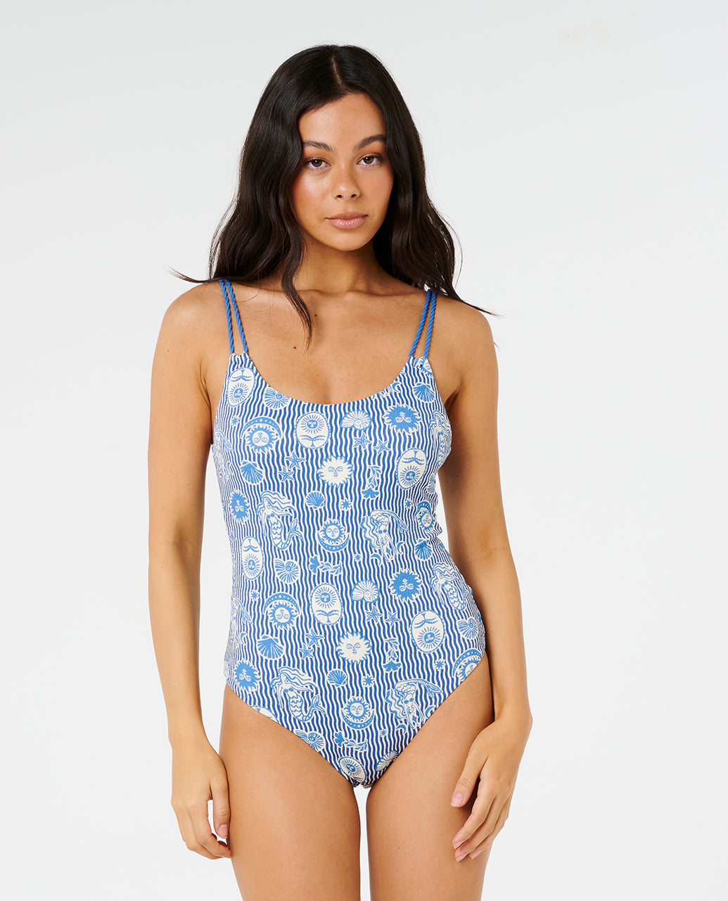 CATALINA WAVES 1 PIECE - vintage blue